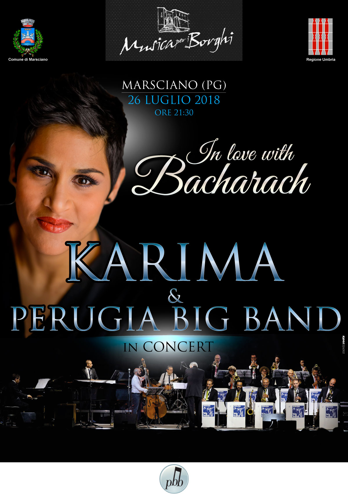 Karima Perugia Big Band Musica per i Borghi MARSCIANO