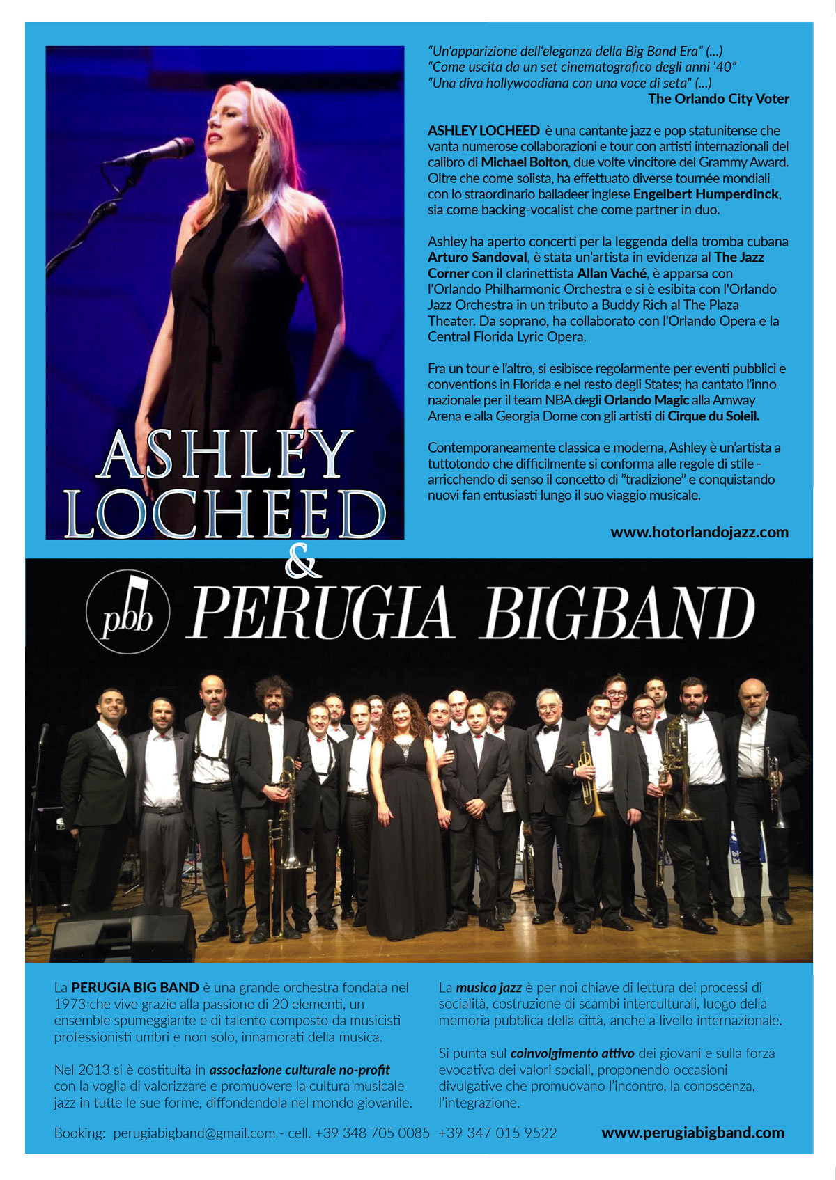 ASHLEY LOCHEED Perugia-Big Band Promo-MARSCIANO-A5-PRINT